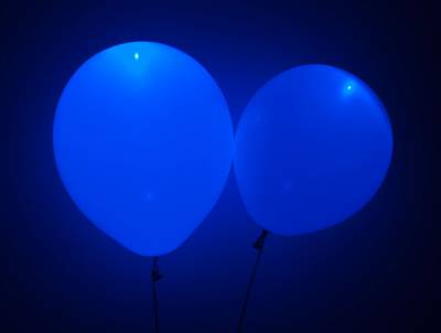Blue LED Balloons
